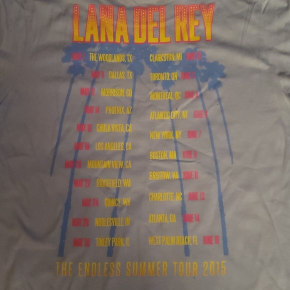 Lana Del Rey Endless Summer Tour 2015 Shirt NWOT - Picture 5 of 5